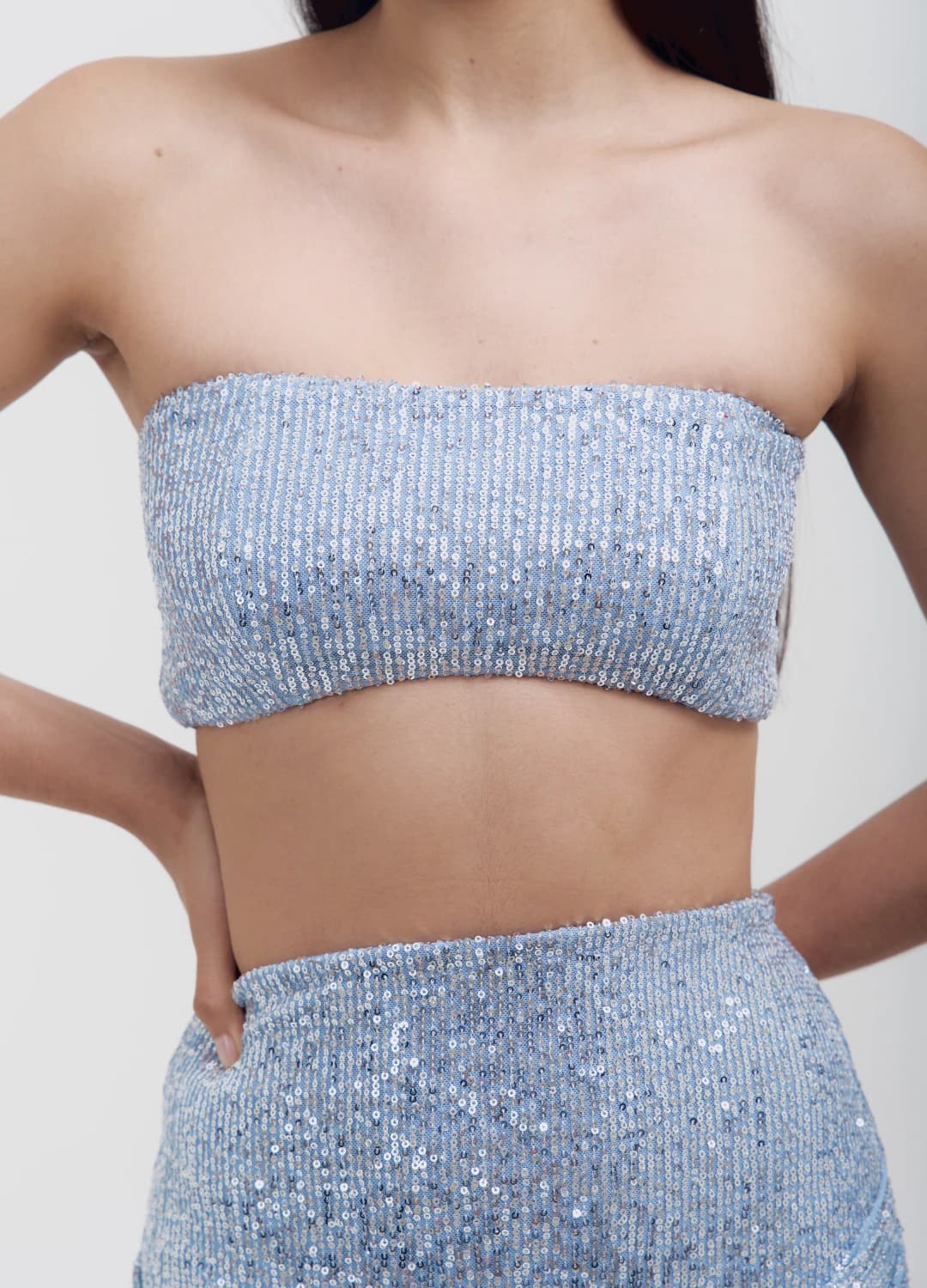 Top Esmeralda Azul