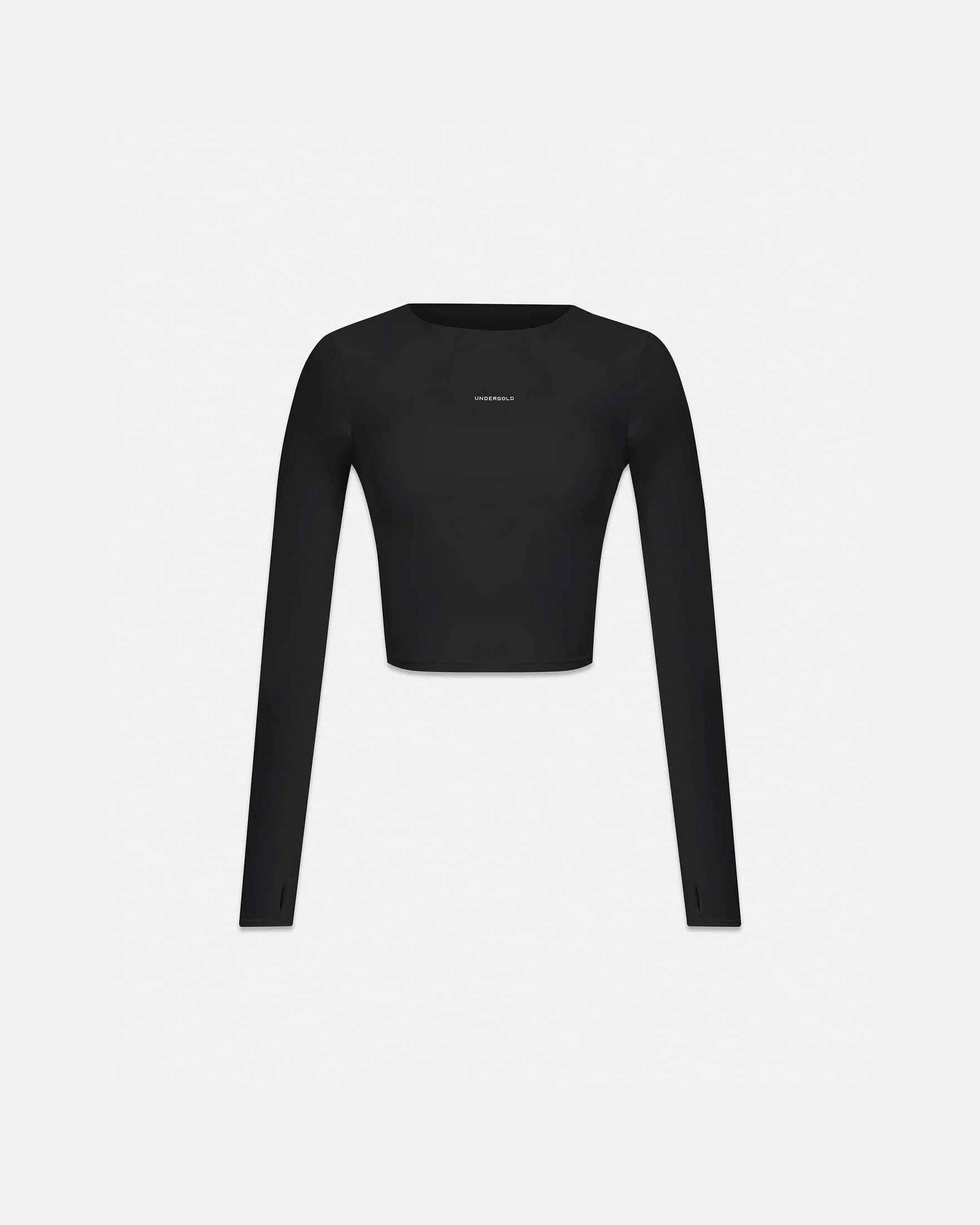 W Line Basic Long Sleeve Tshirt Black - imagen 1