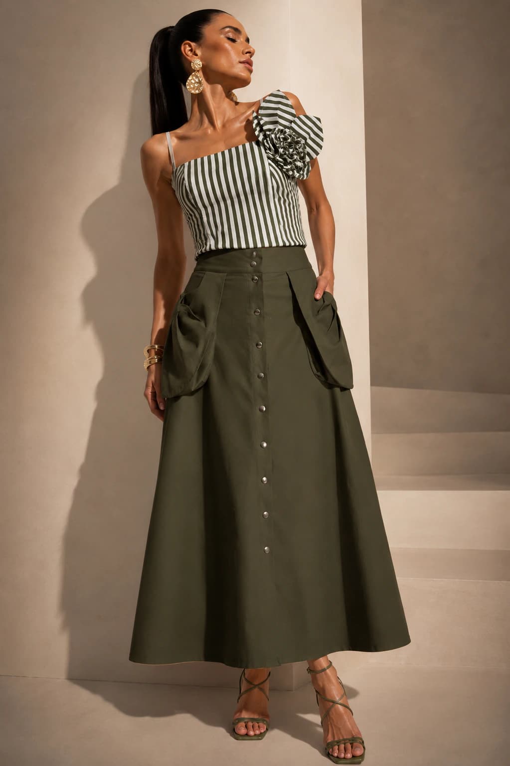 Top Berlim Rayas verdes - imagen 3
