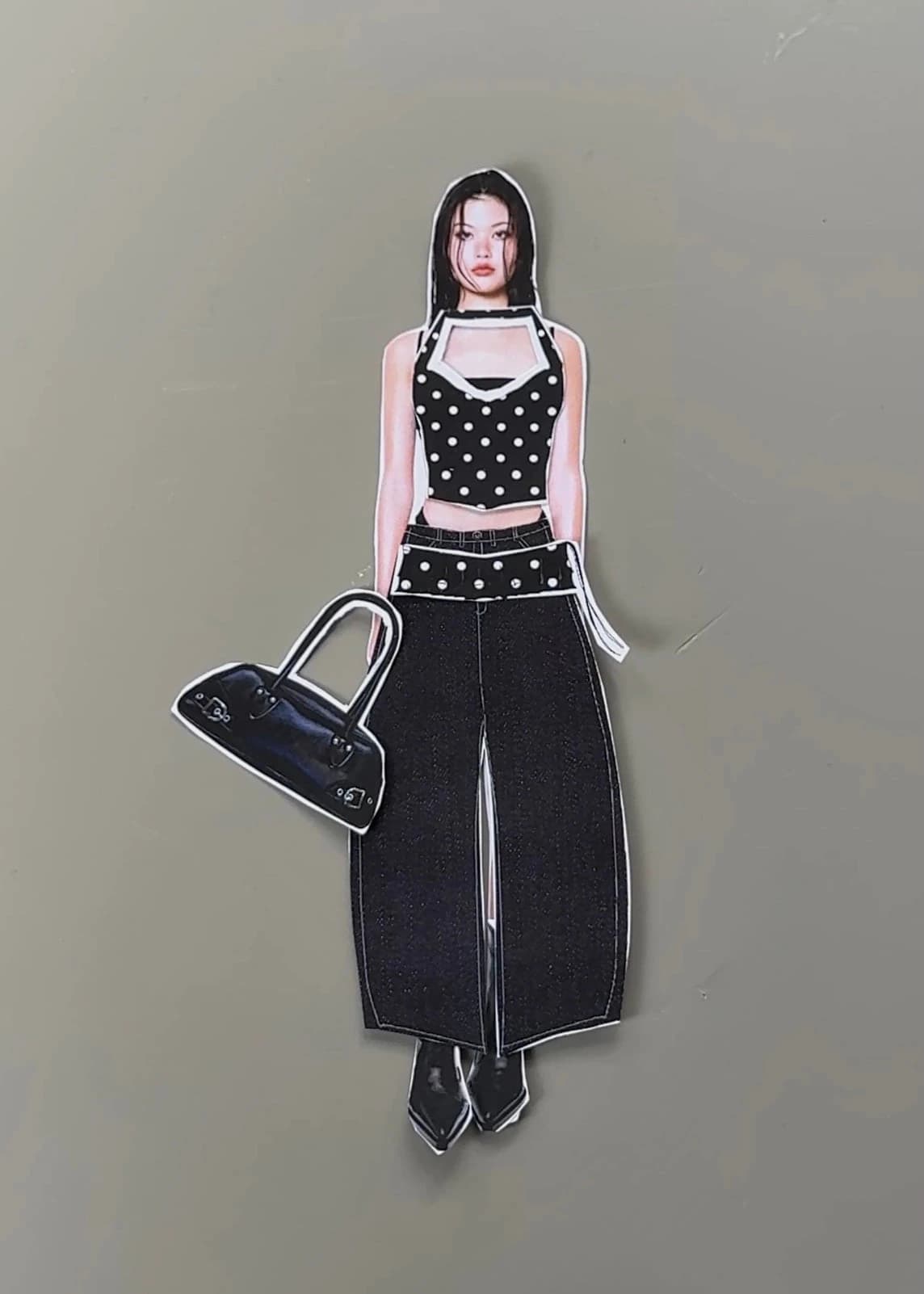 CINTURON FALDA POLKA DOTS NEGRA - imagen 5