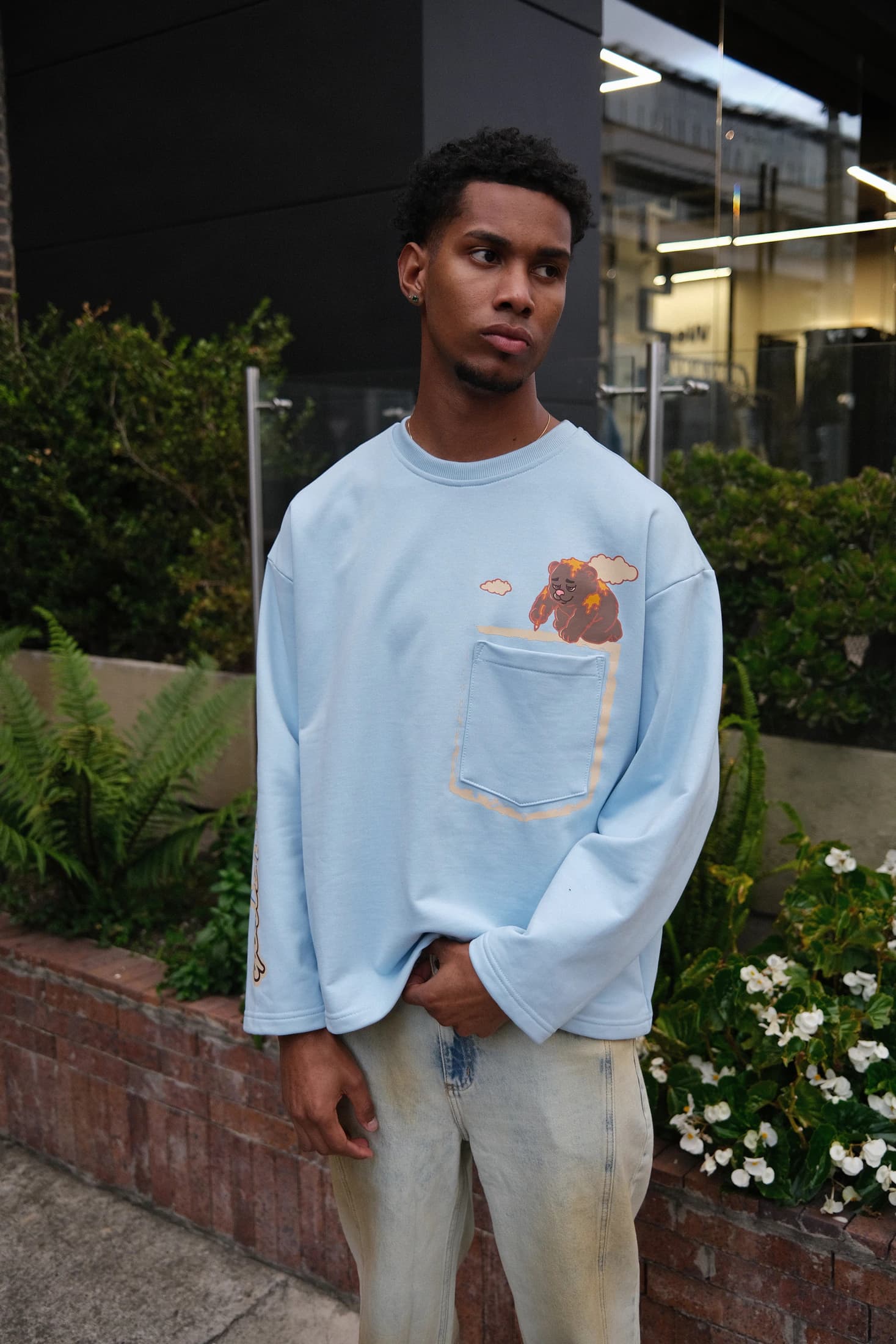 Resin Forest Delicated Blue Sweatshirt - imagen 2