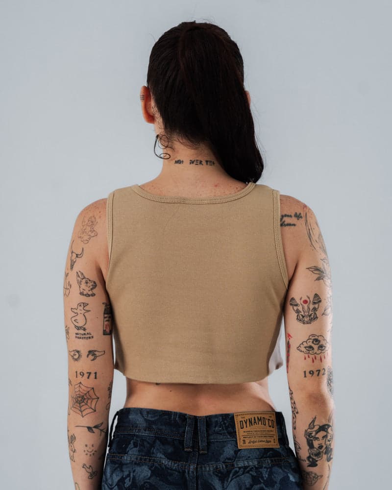 Crop Top Arena Para Mujer Corte Imperio - imagen 5