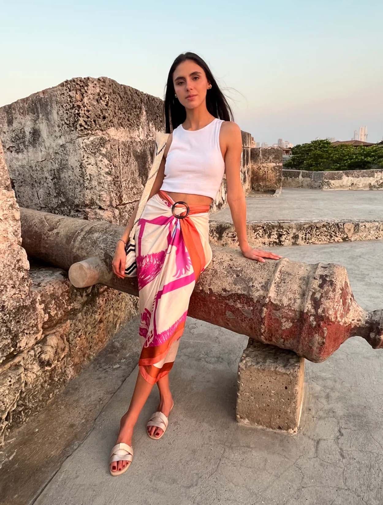 PAÑUELÓN KIOSKO ROSADO - imagen 1