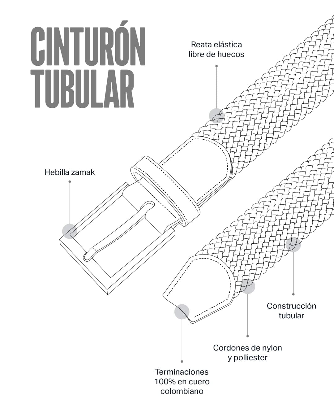 CINTURÓN LAZO HUELLA - imagen 4