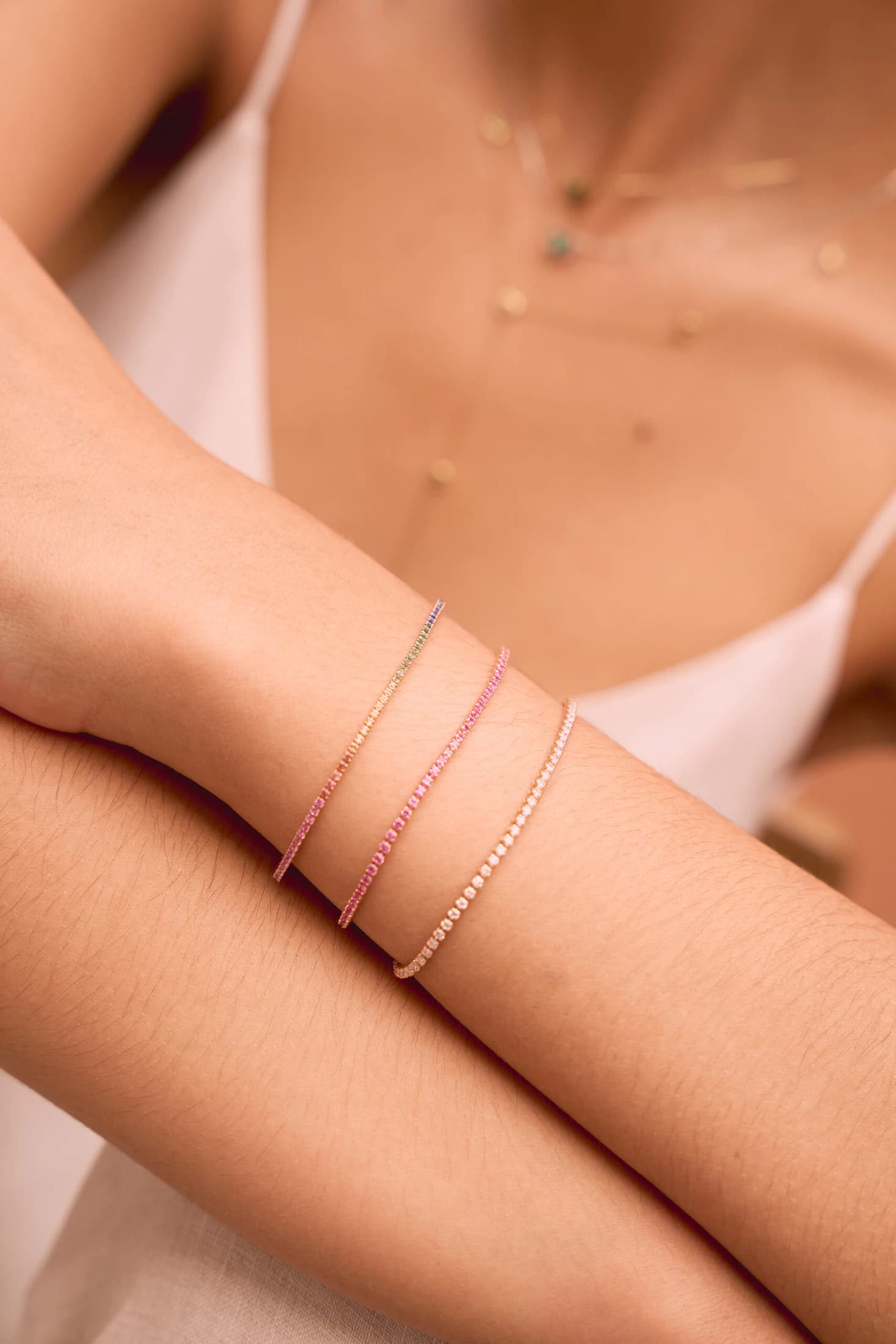 Sicilia Rainbow Sapphire Bracelet - imagen 2