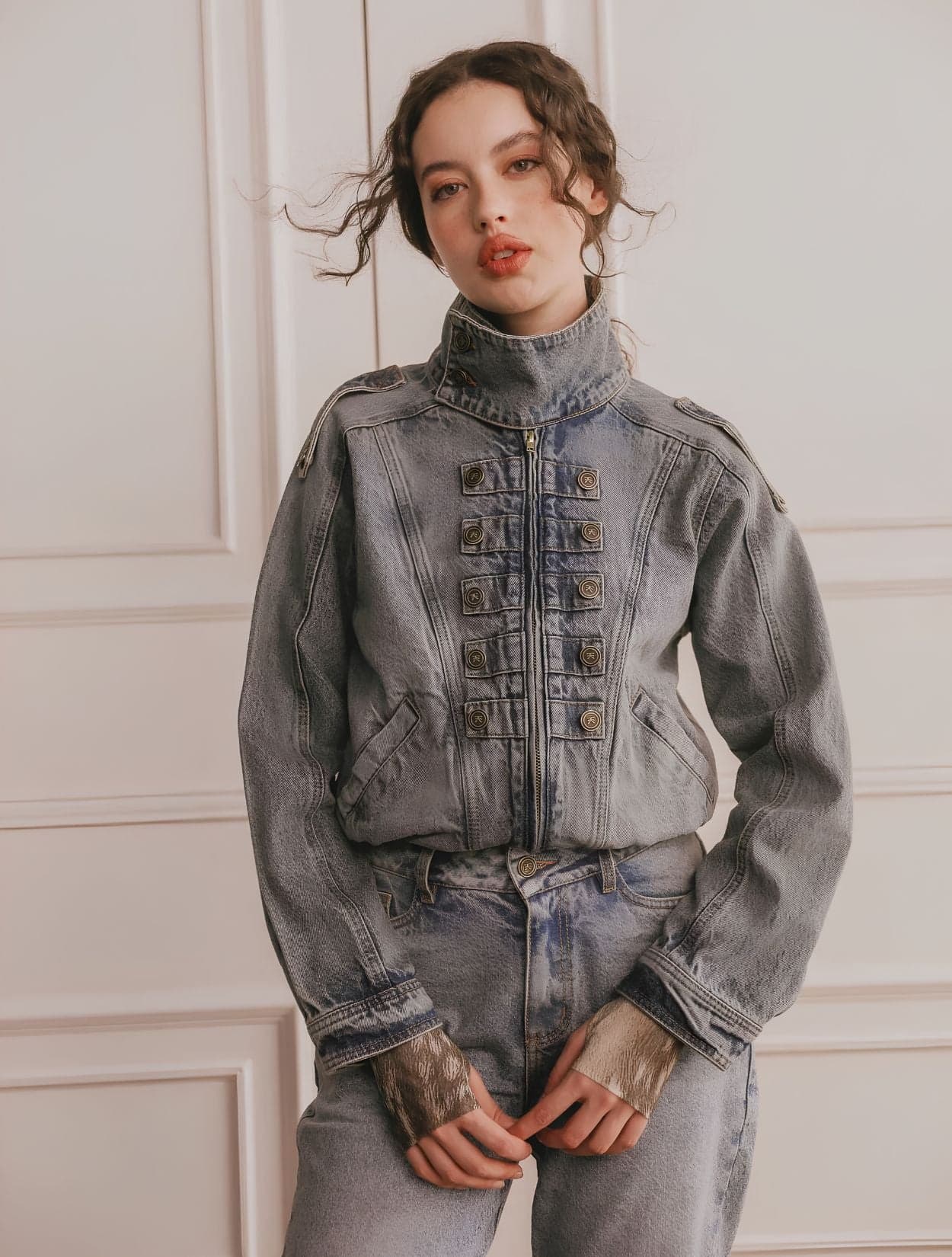 CHAQUETA BOMBER MILITARY - imagen 3