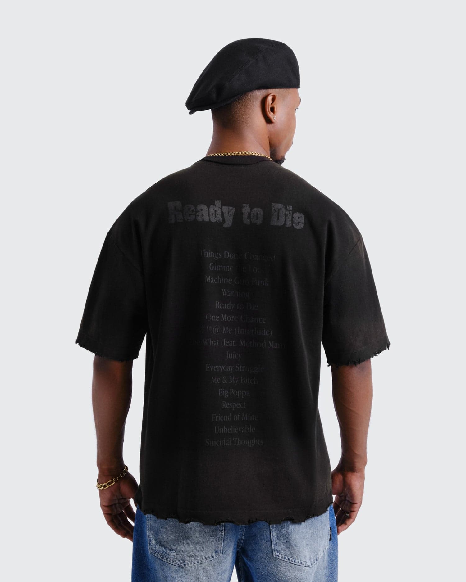 Camiseta Negra Oversize Notorius - imagen 3