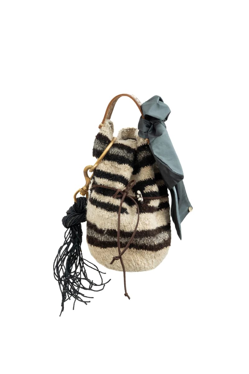 Mochila Arhuaca Mediana con Cuentas - imagen 2