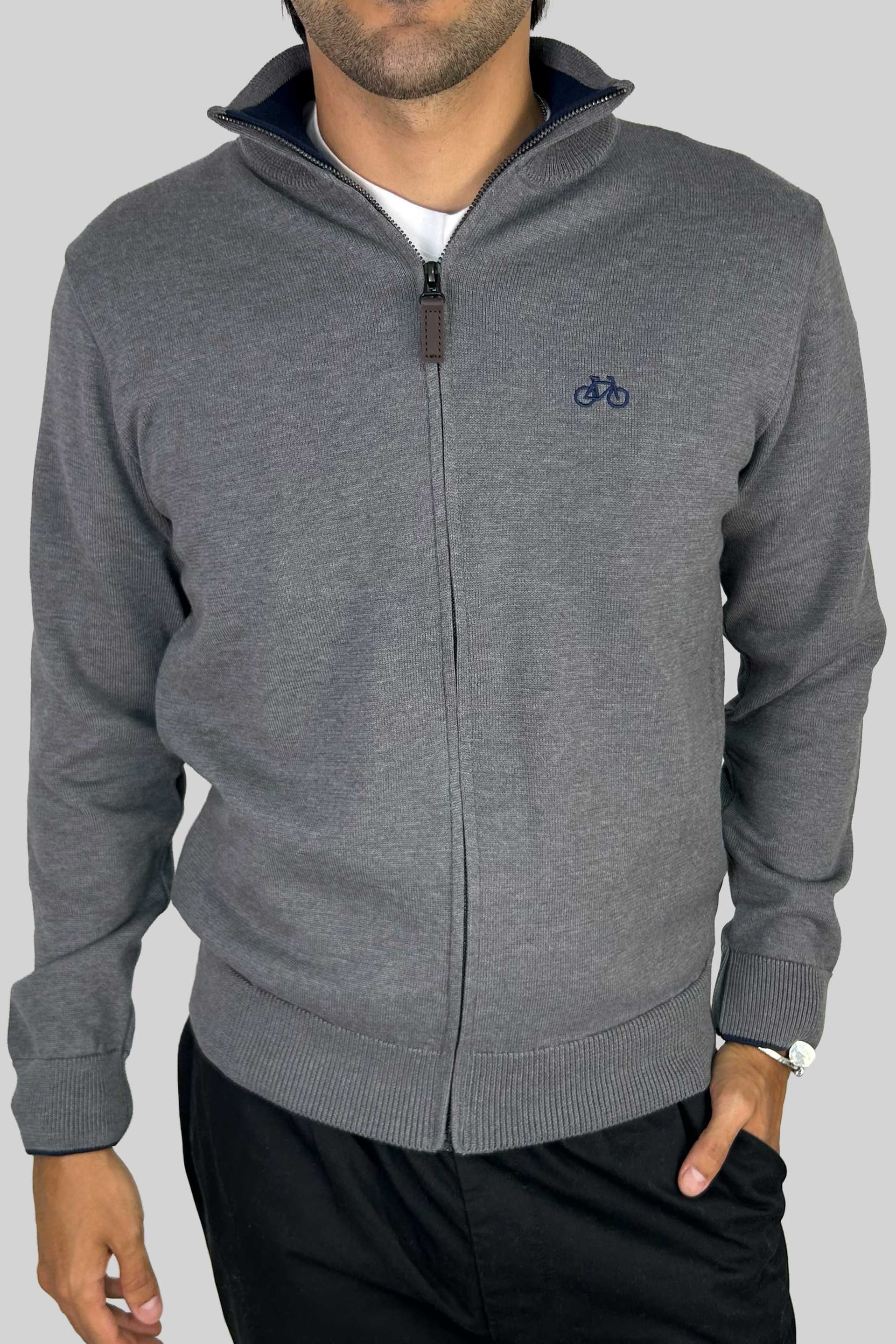 SACO FULL ZIP STEEL