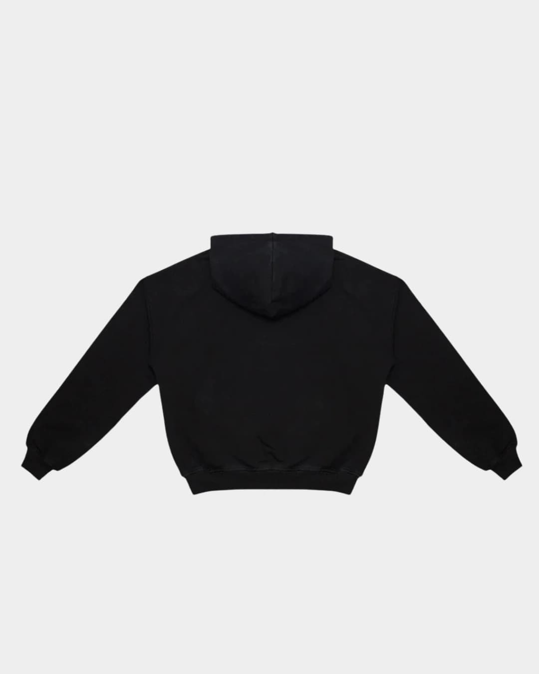 HOODIE BLOCK ROJO SOBRE NEGRO BOXY FIT - imagen 2