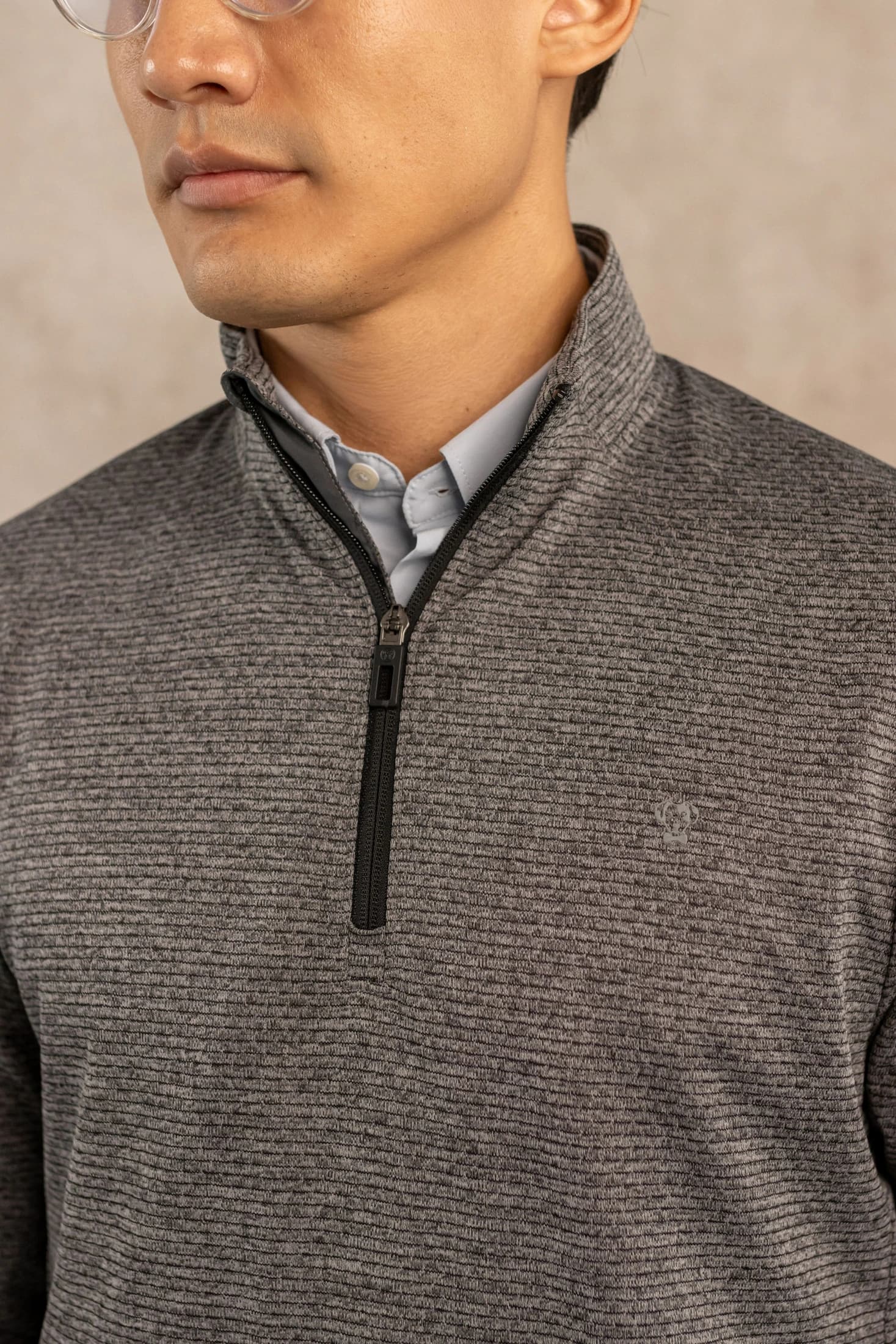 Halfzip Performance Gris Oscuro - imagen 3