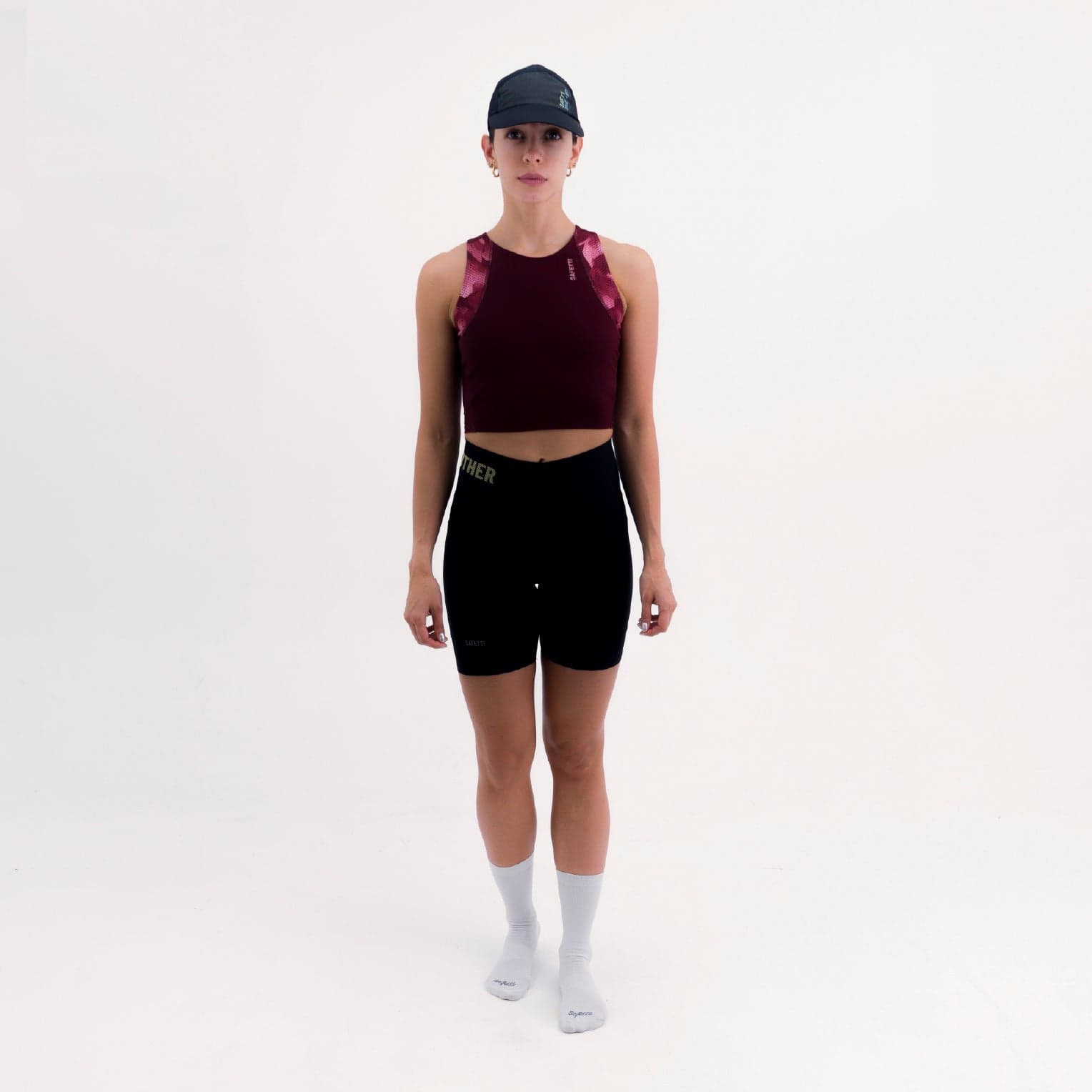 CROPTOP RUNNING/PÁDEL POCKET WINE PARA MUJER - imagen 1