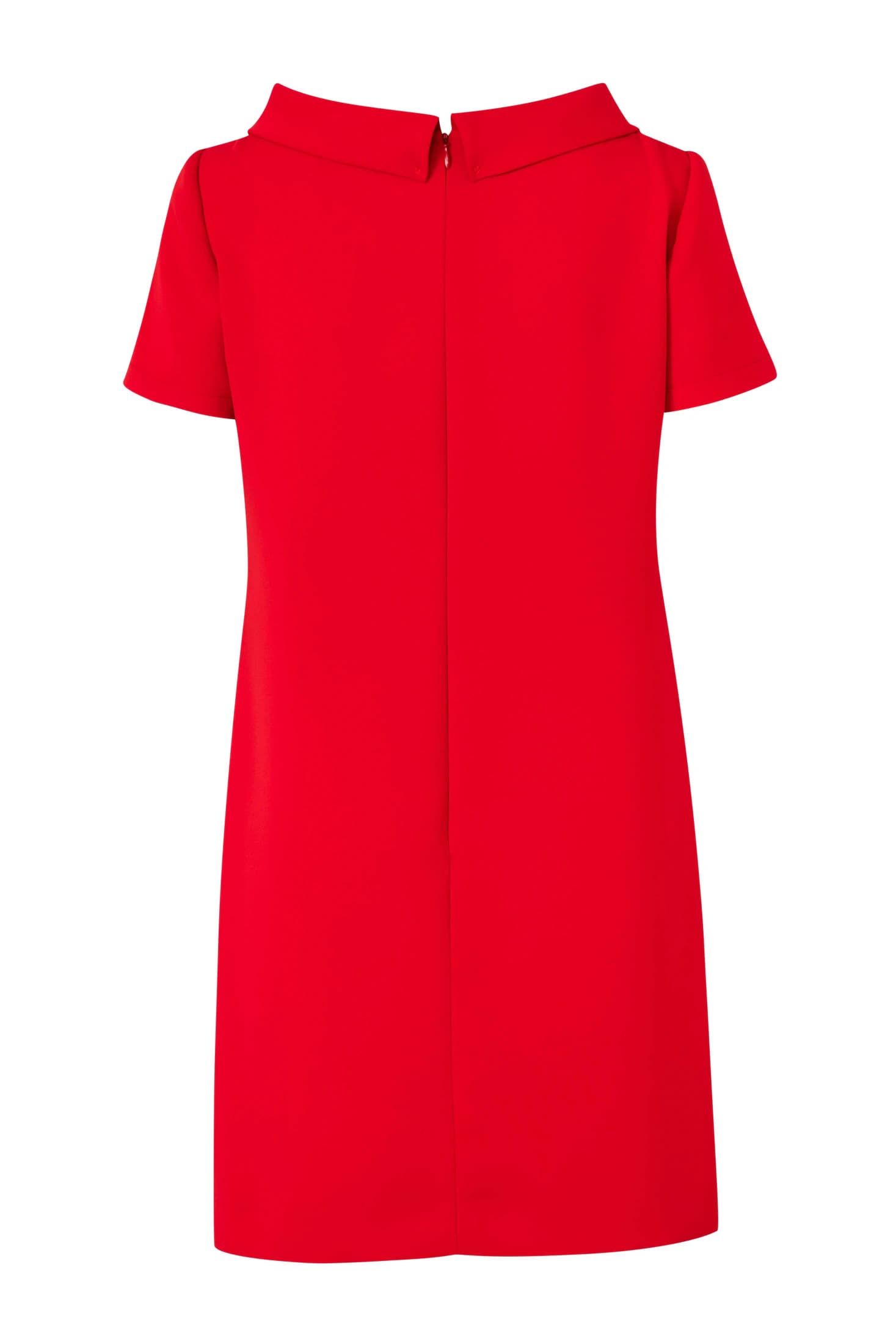 Cowl-Collar Short-Sleeve Mini Dress - imagen 4