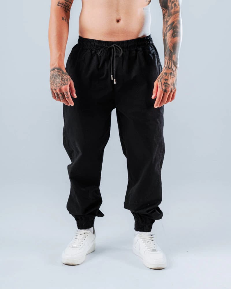 Jogger Para Hombre Clásico Negro - imagen 4