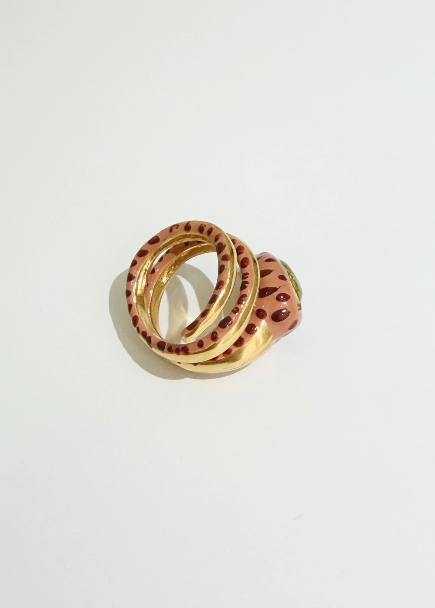Anillo Espiral Eye Terracota - imagen 3