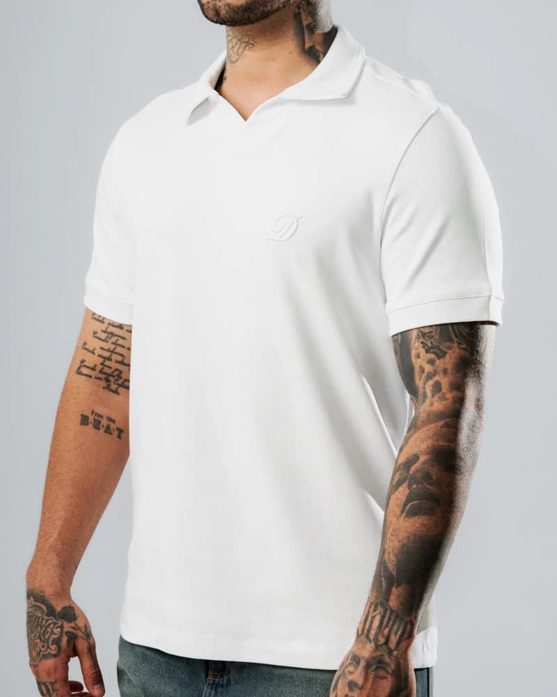 Polo Relaxed Fit Blanco - imagen 3