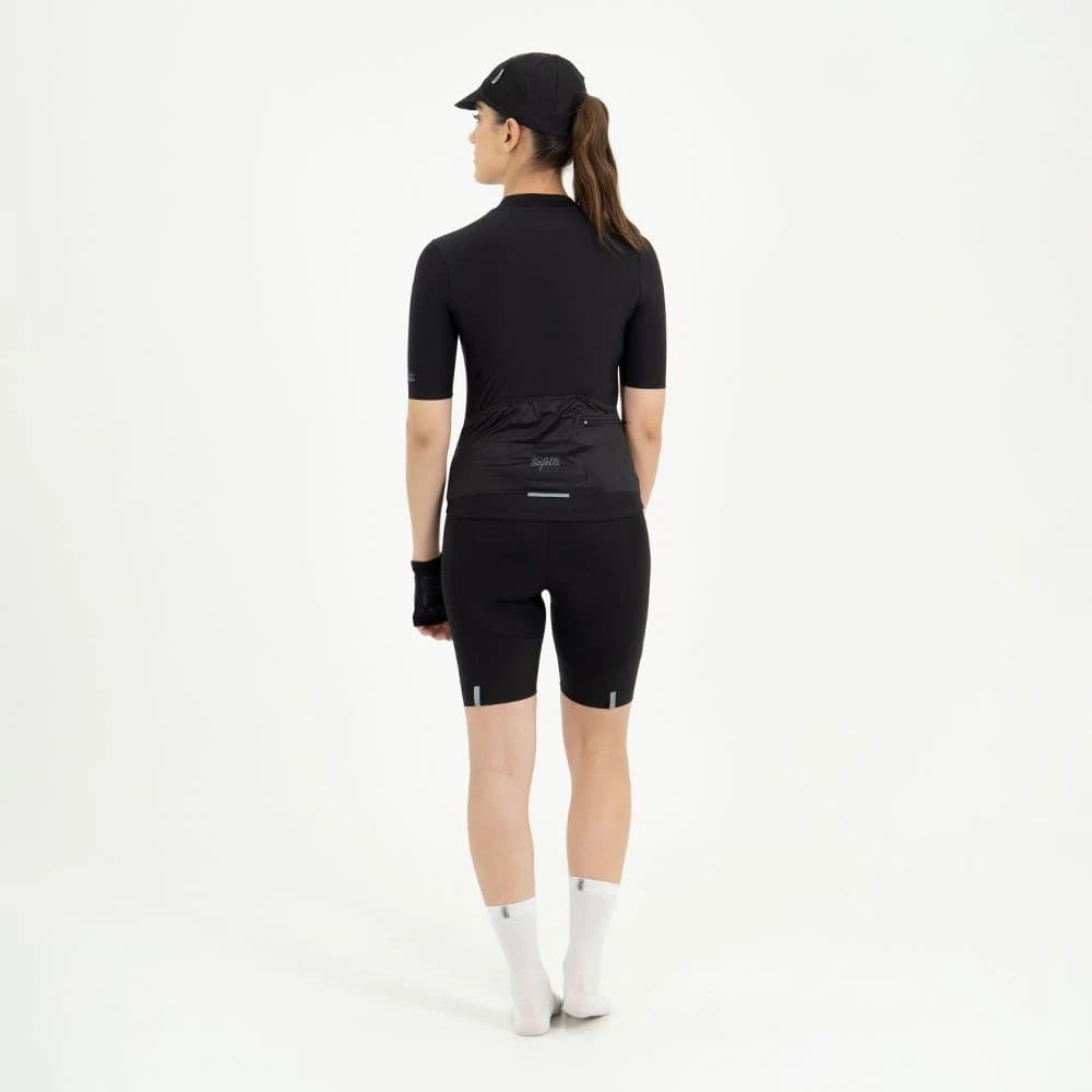 CAMISA CICLISMO MANGA CORTA VERONA NERO PARA MUJER - imagen 2