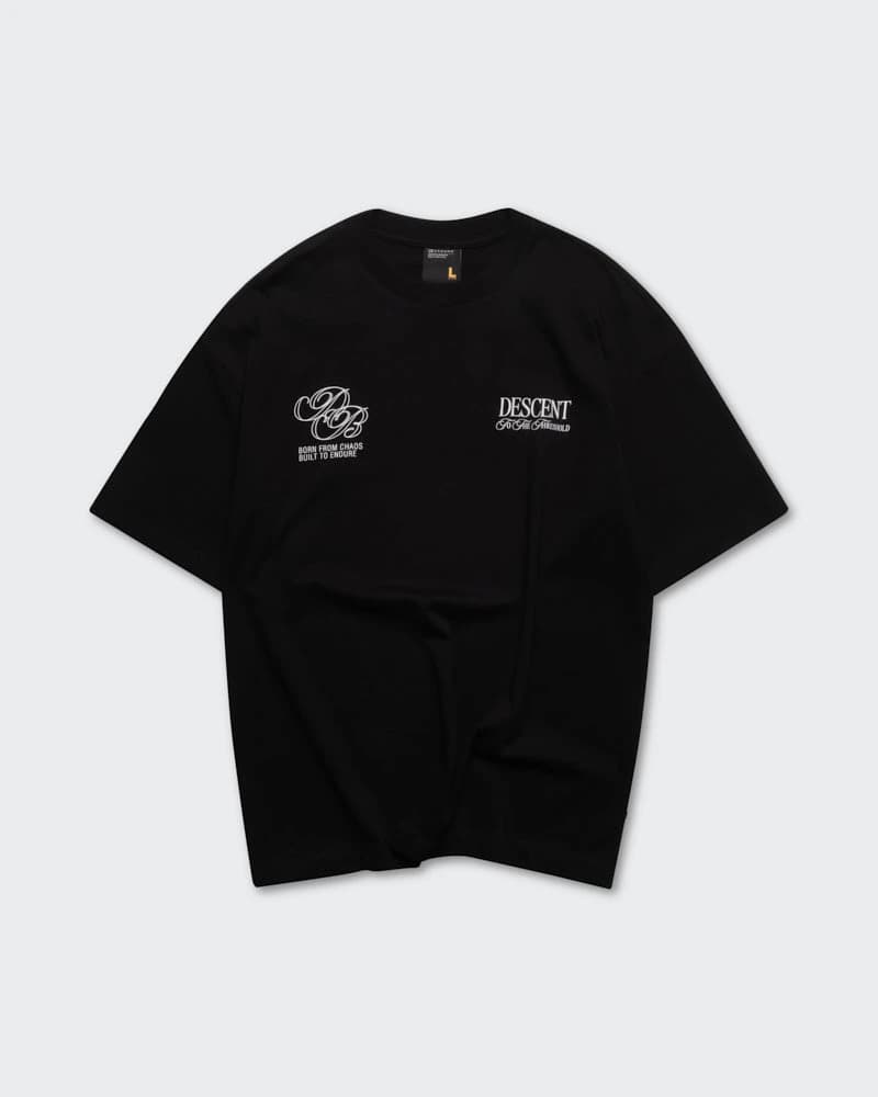 Camiseta Negra Oversize Descent - imagen 6