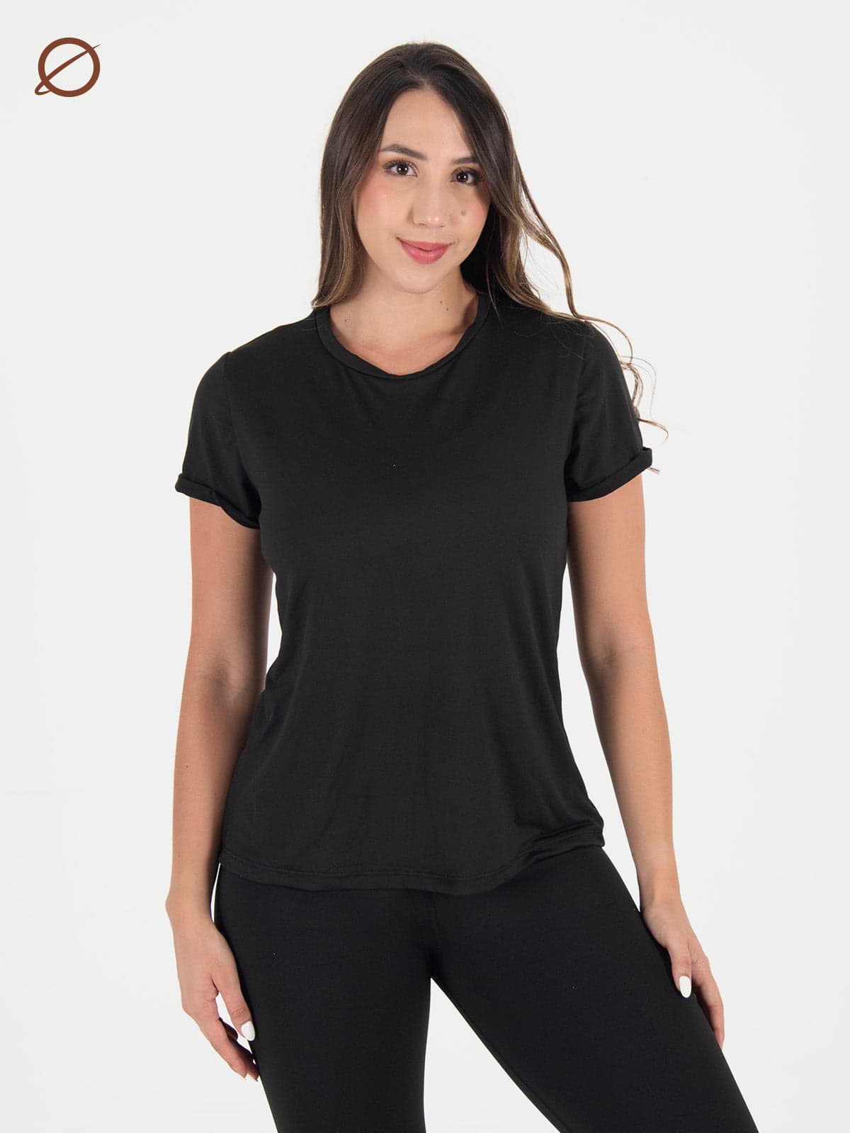 Camiseta polar peach negra - imagen 1