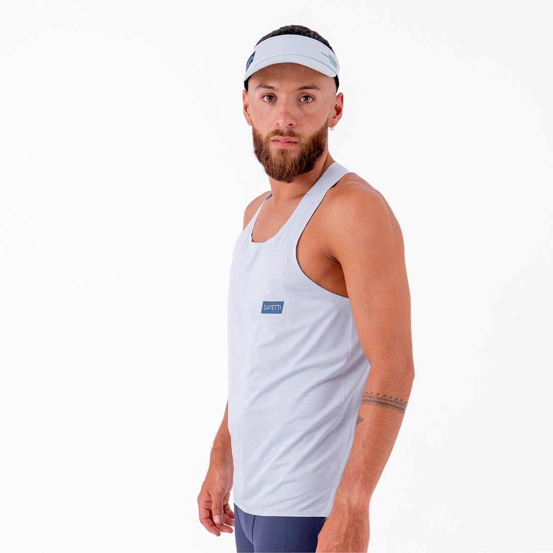 CAMISETA RUNNING MANGA SISA LEVIT AZUL CLARO PARA HOMBRE - imagen 3