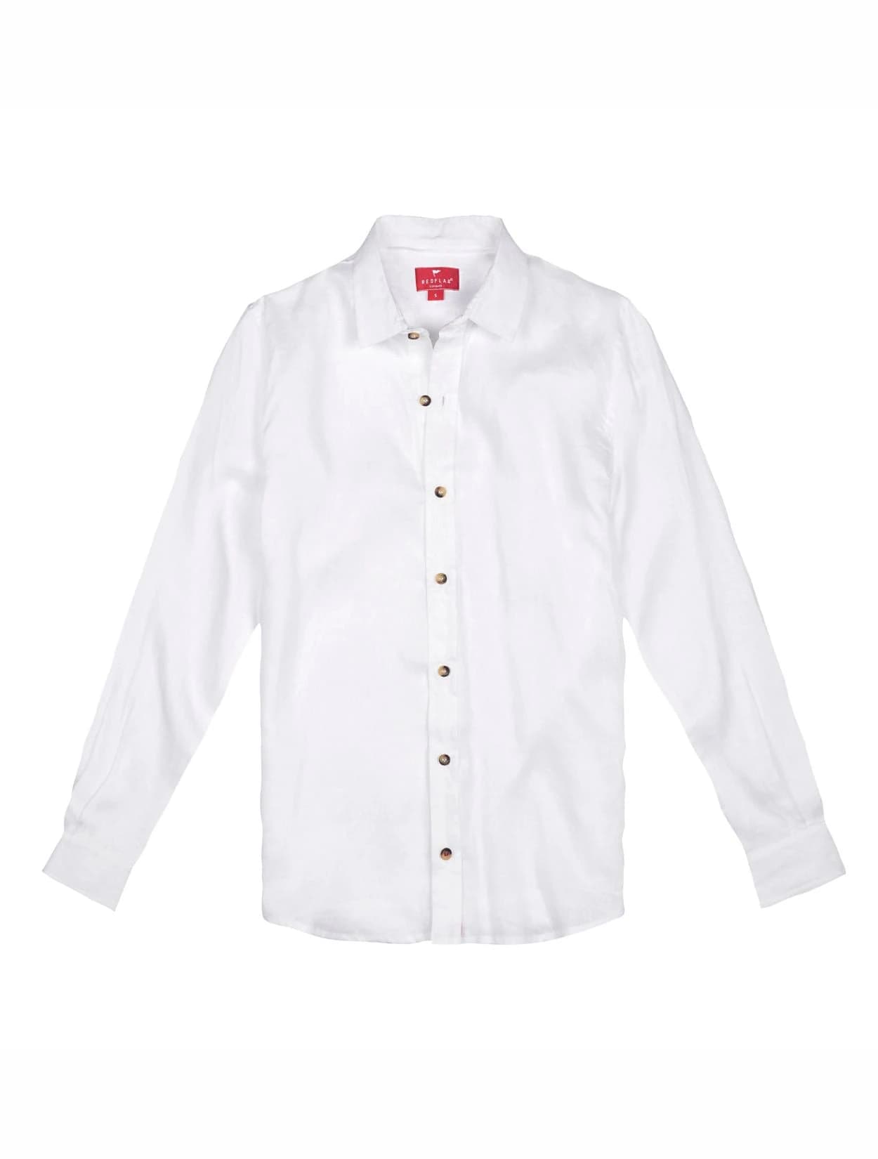 CAMISA LINO BLANCA - imagen 1