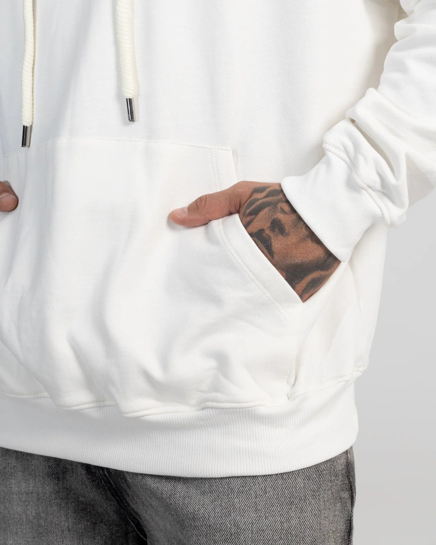 Hoodie Oversize White Essential - imagen 2