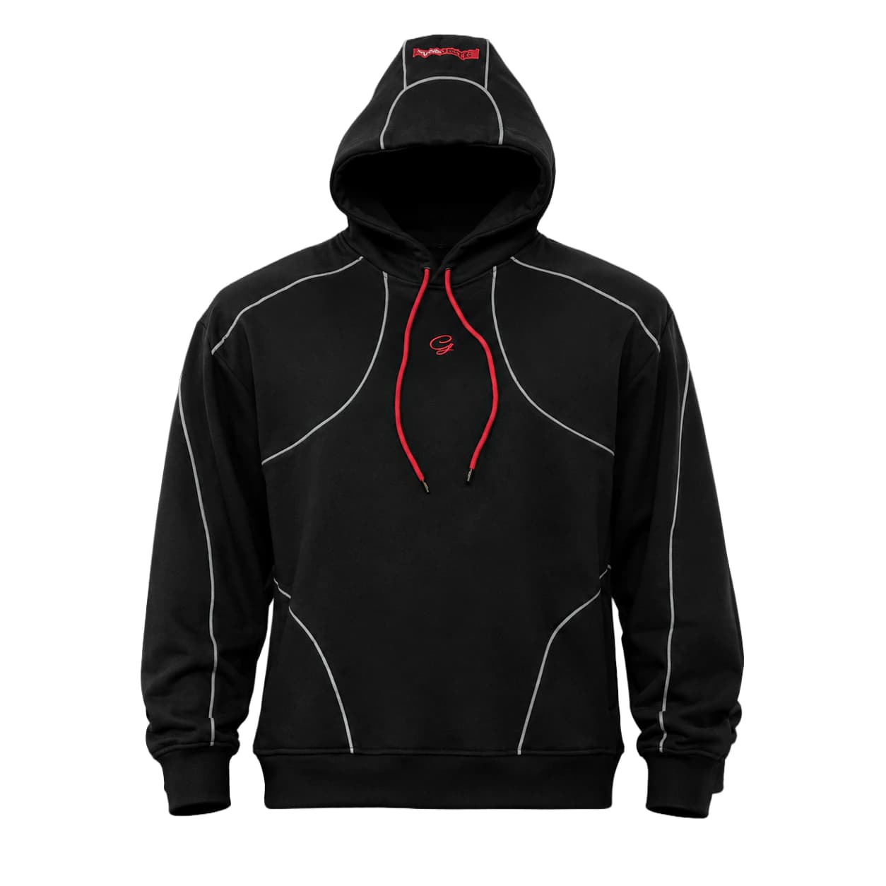 Hoodie Negro Reflectivo