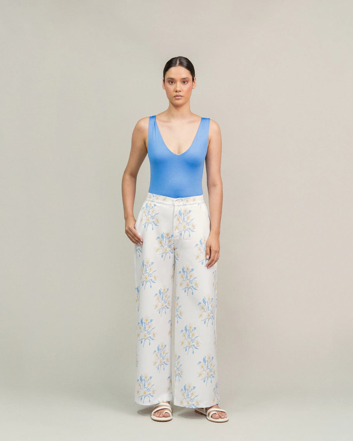 Pantalón Bouquet Celeste
