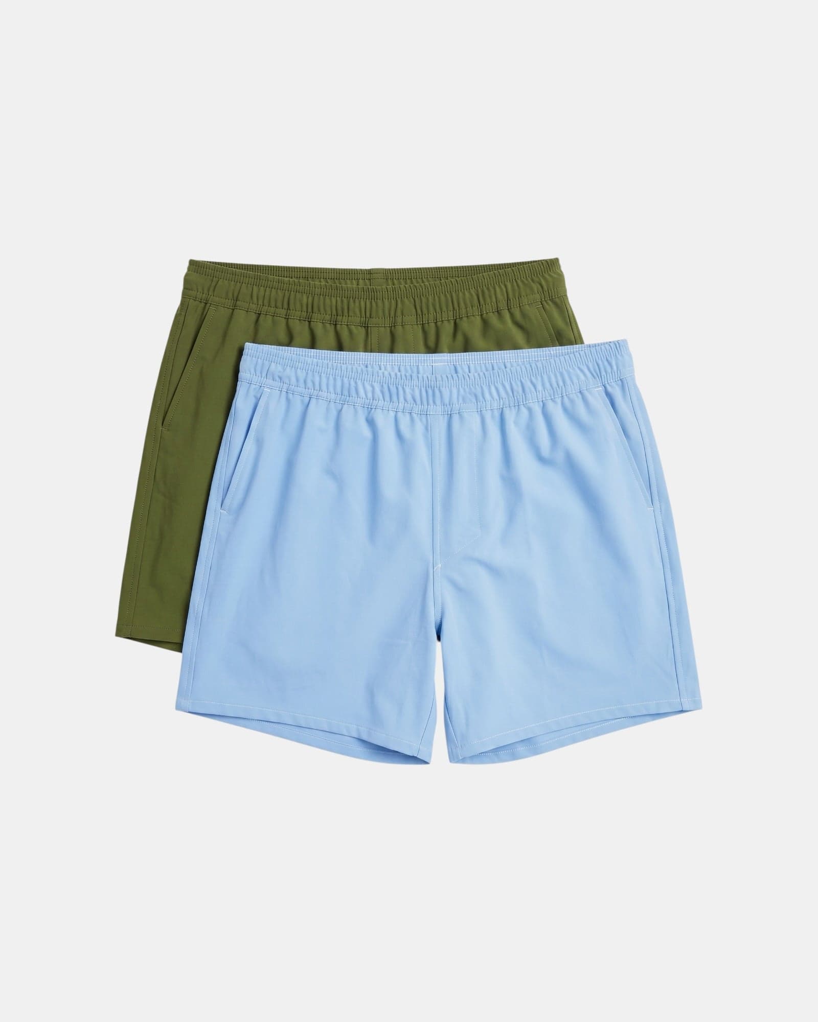 2 x Swim Boxers Pack | Olive + Blue Sky