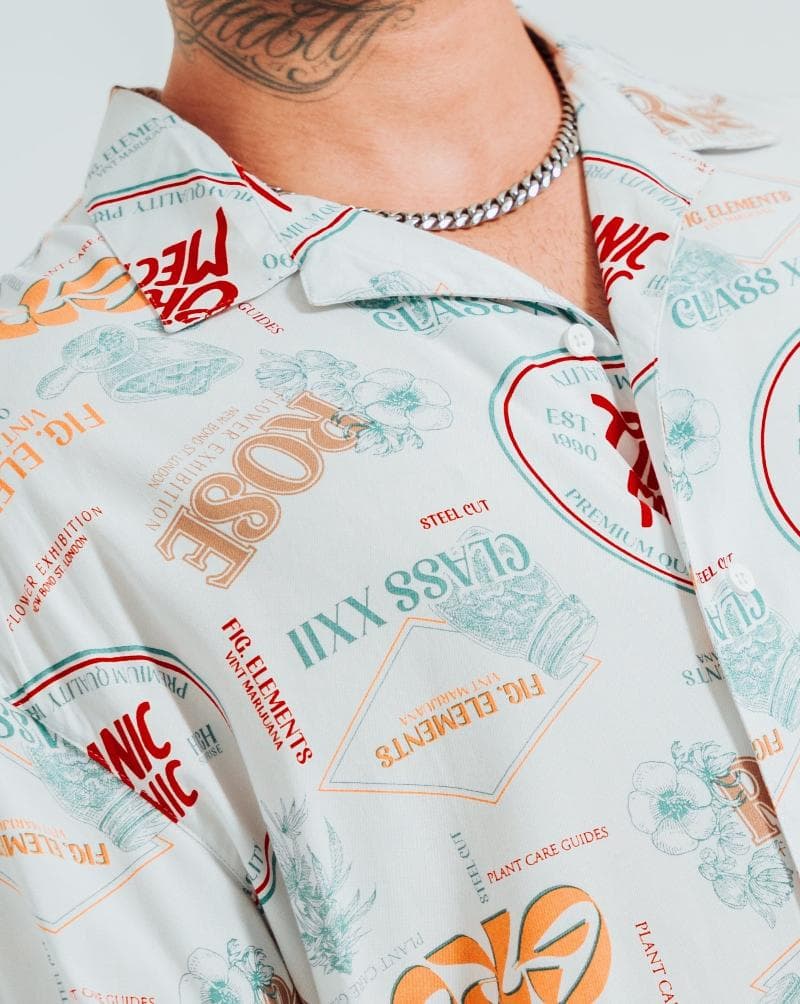 Camisa Para Hombre Oversize Crudo Grow - imagen 2