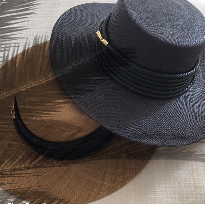 Black Boater Hat - imagen 3