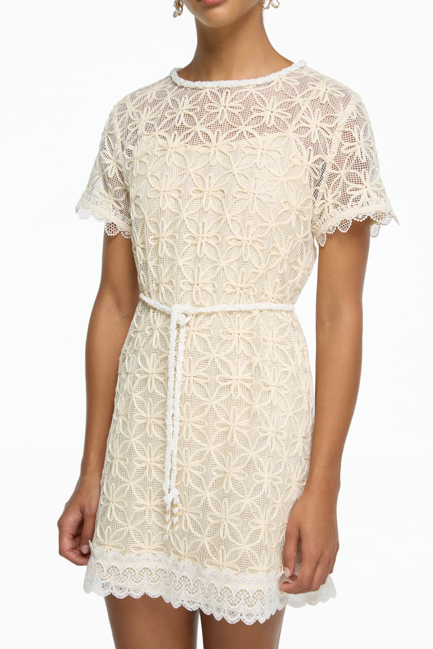 KAELA MINI DRESS CREAM - imagen 2