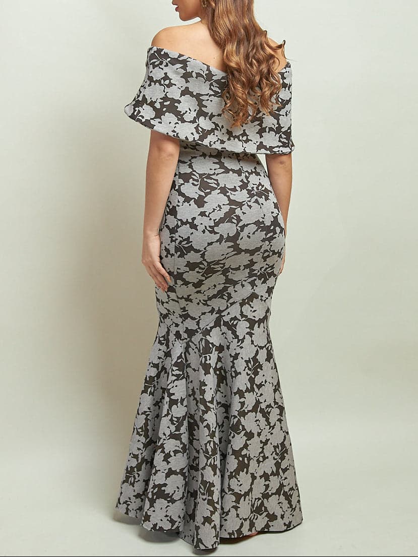Vestido Sabina Ii Negro Estampado - imagen 3