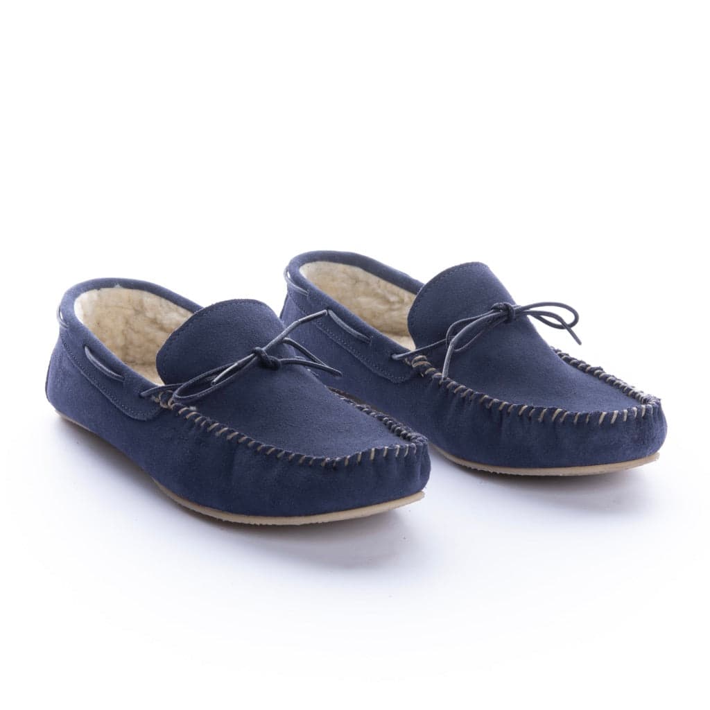 Pantuflas Apaches Hombre Azul Navy - imagen 1