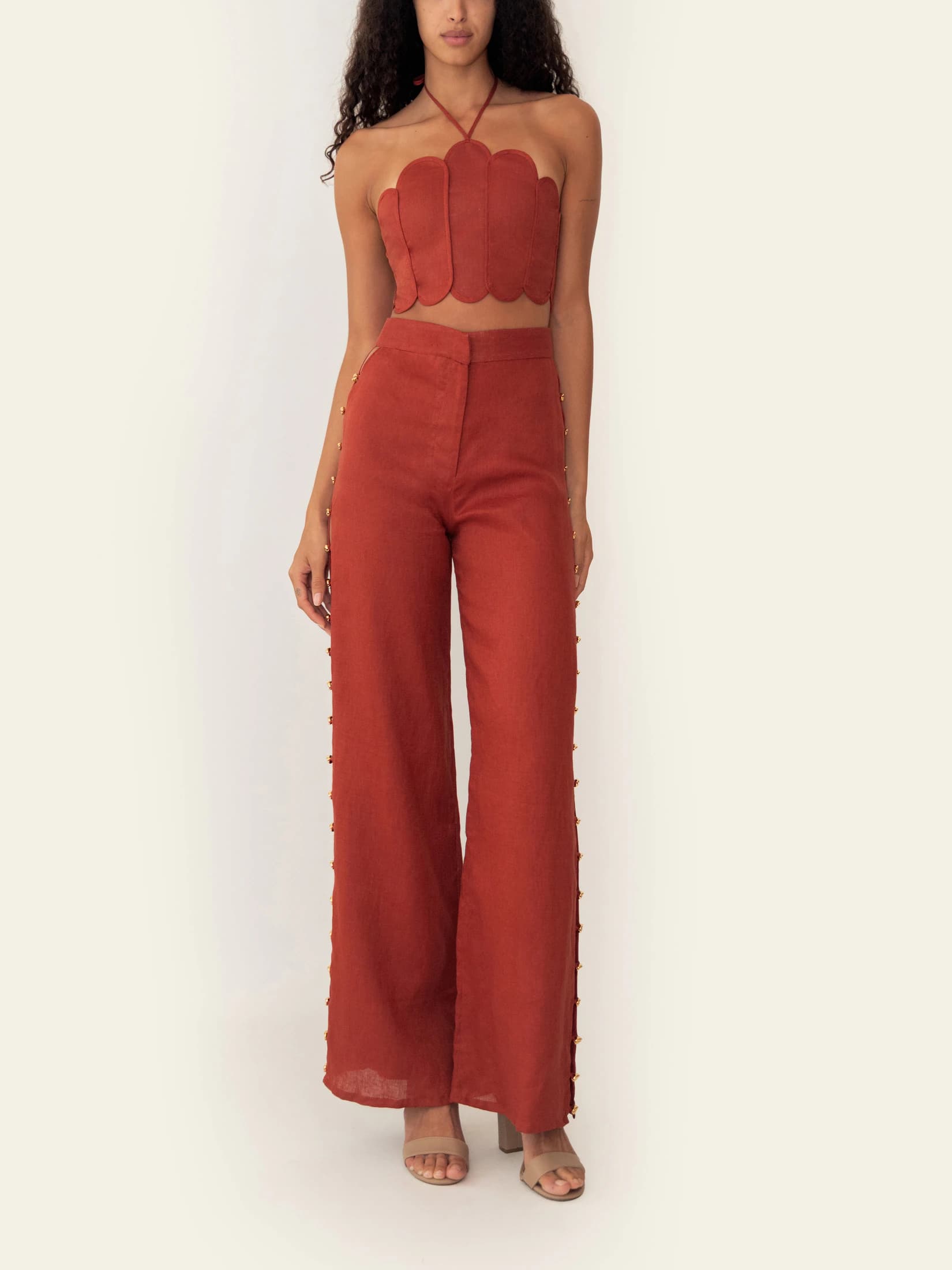 LYDIA PANT SUNSET ORANGE - imagen 2