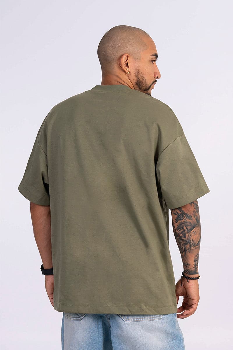 Camiseta oversize oliva cruz - imagen 3