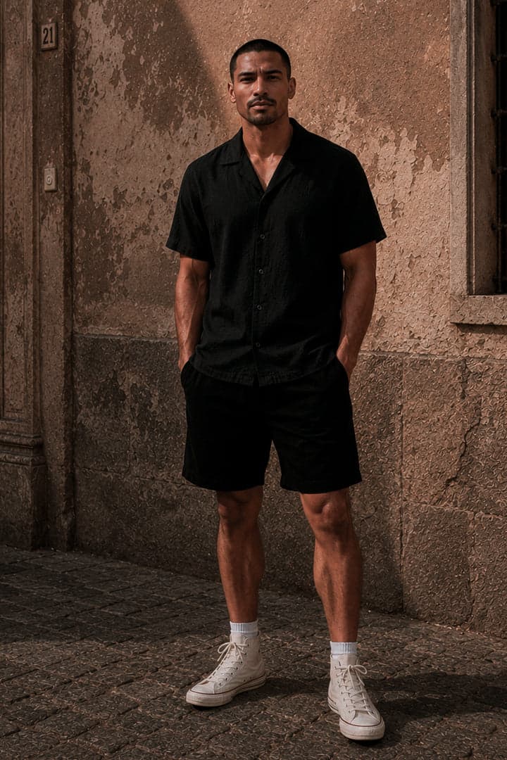 Camisa ligera negra