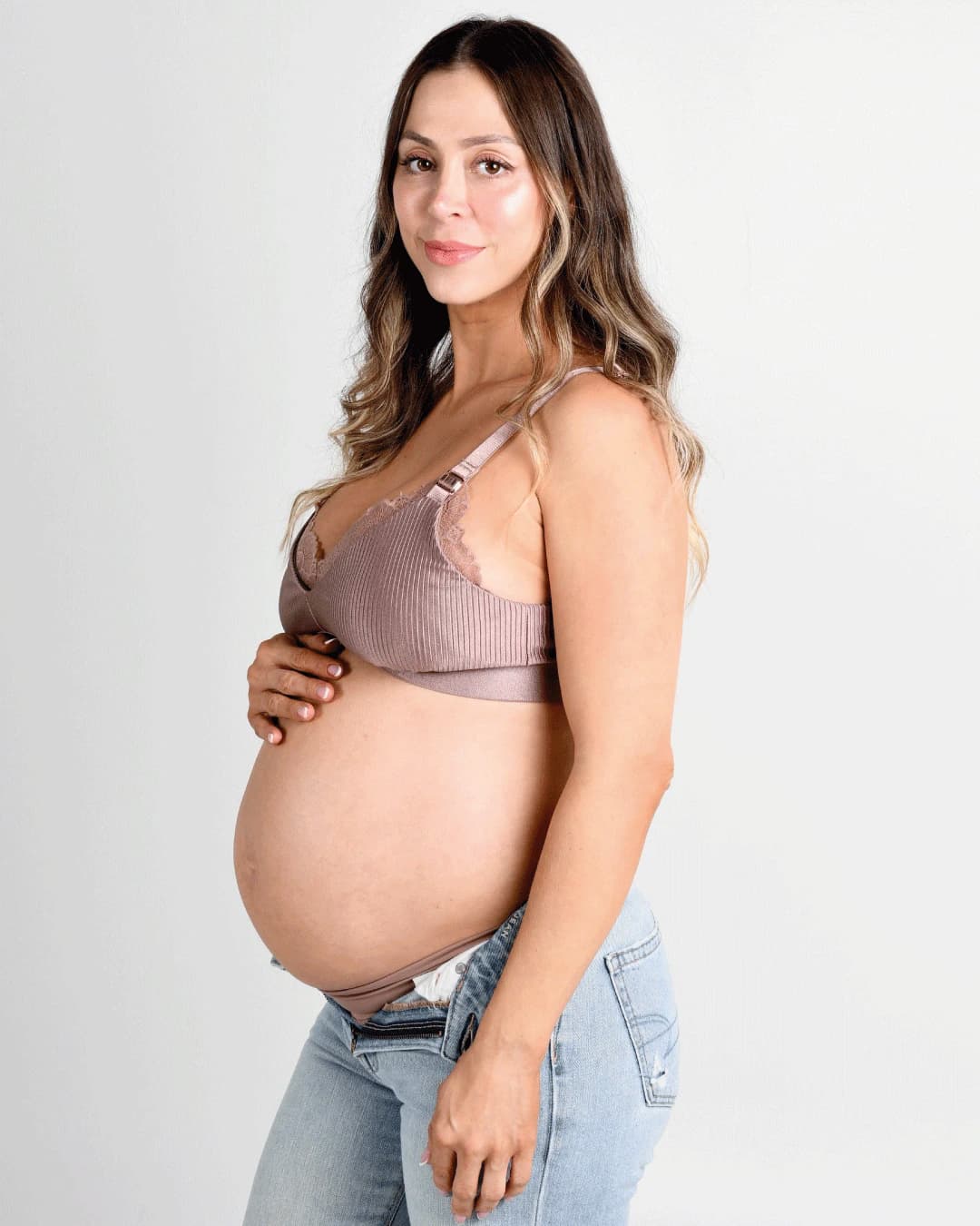 Bralette lactancia - PERLA Moca