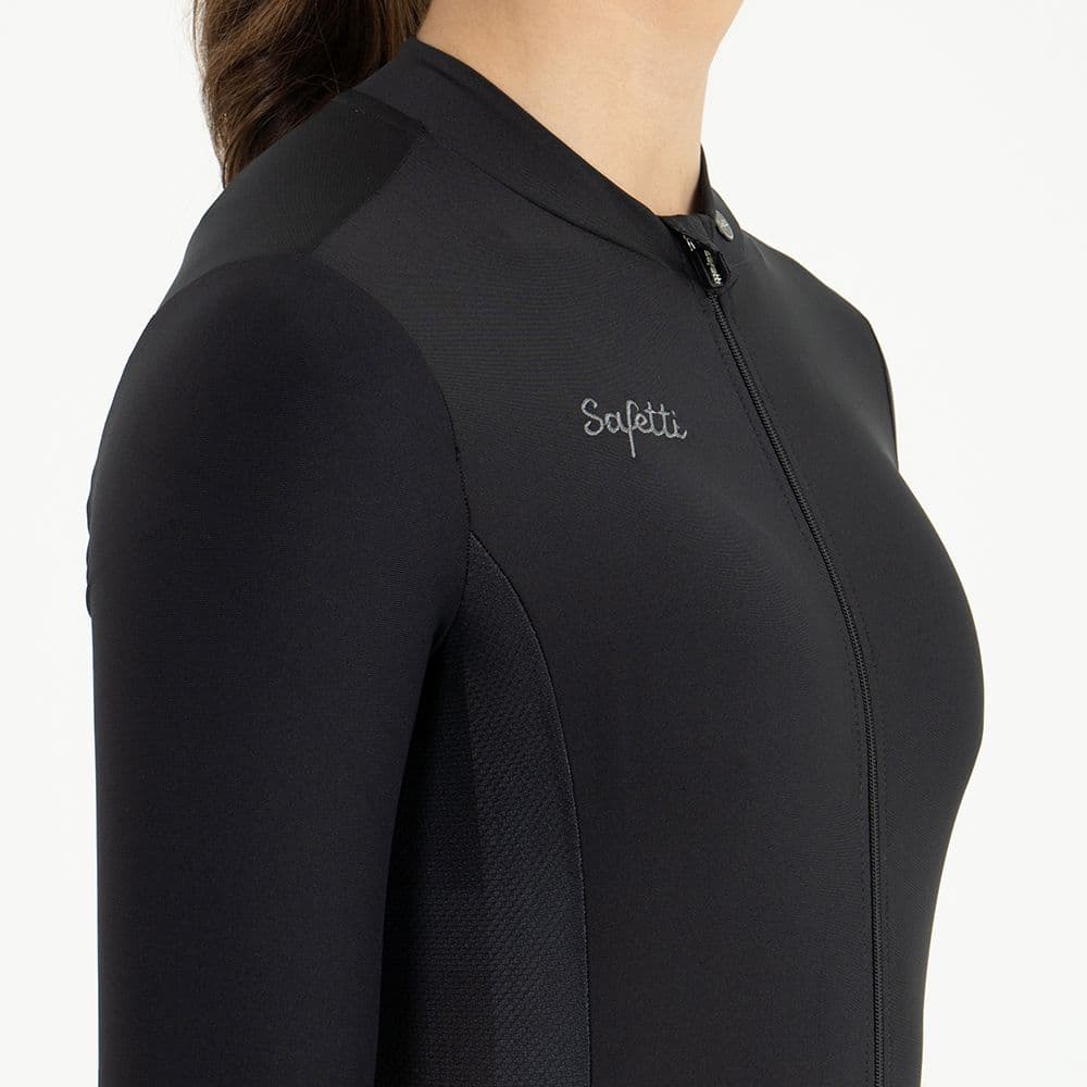 CAMISA CICLISMO MANGA CORTA VERONA NERO PARA MUJER - imagen 5