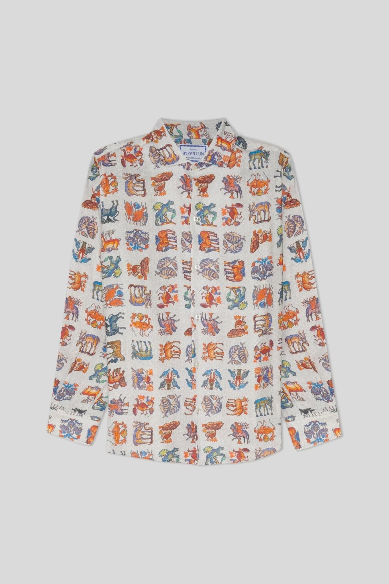 Men's linen shirt white justiniano - imagen 7