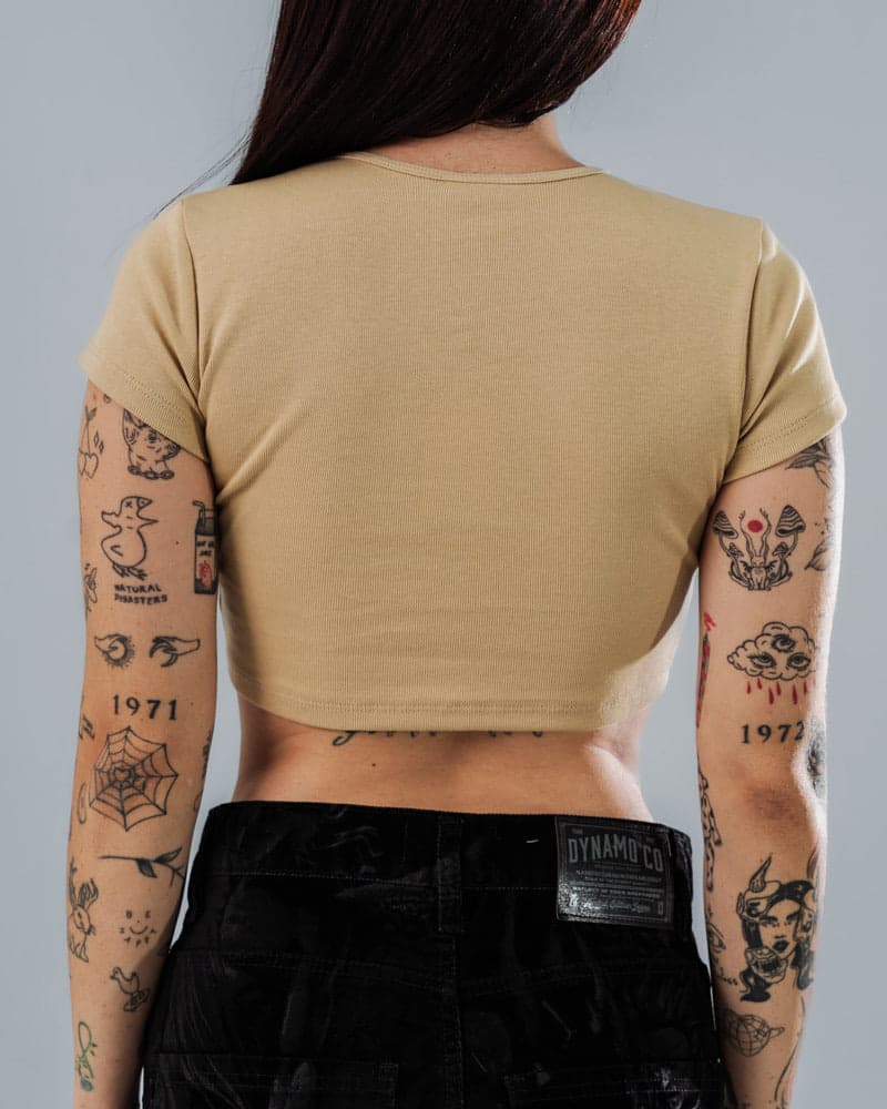 Crop Top Para Mujer Regular Sand - imagen 3