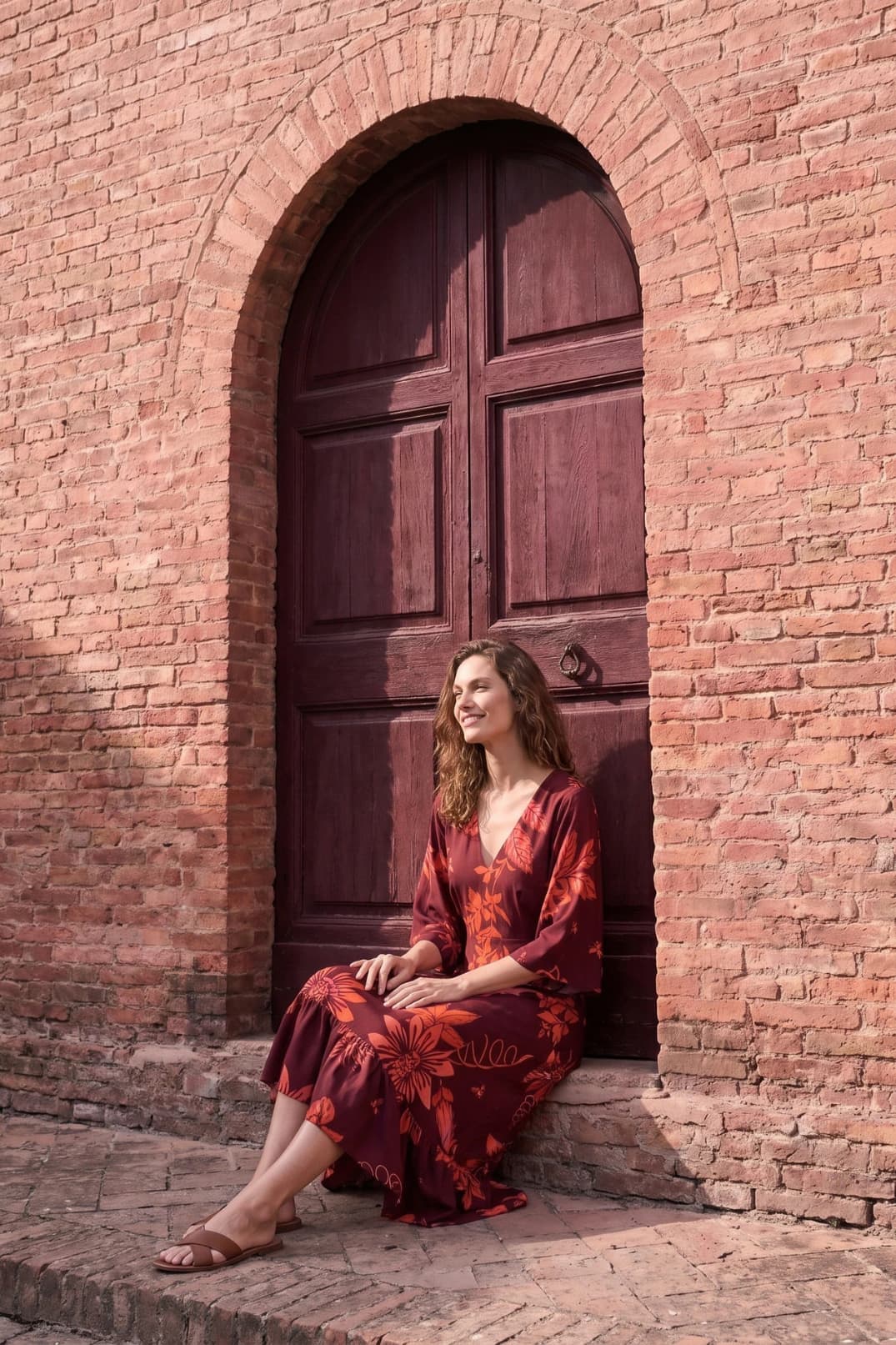 Vestido Magdalena Chulupa Burgundi - imagen 9