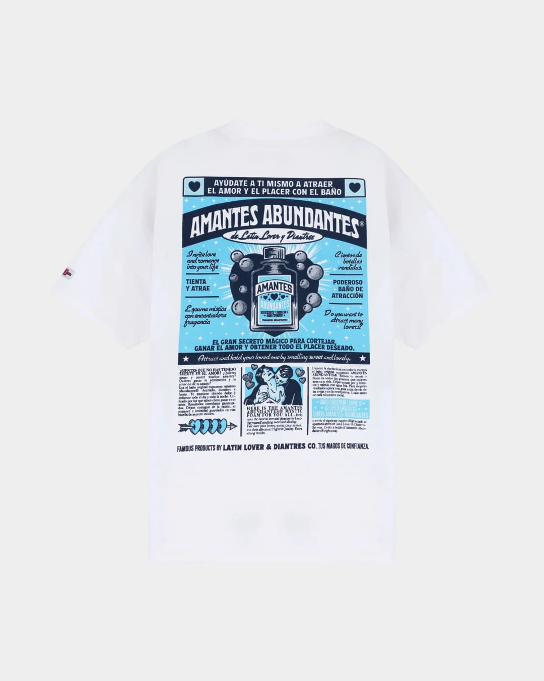 CAMISETA AMANTES ABUNDANTES CREMA OVERSIZED - imagen 1