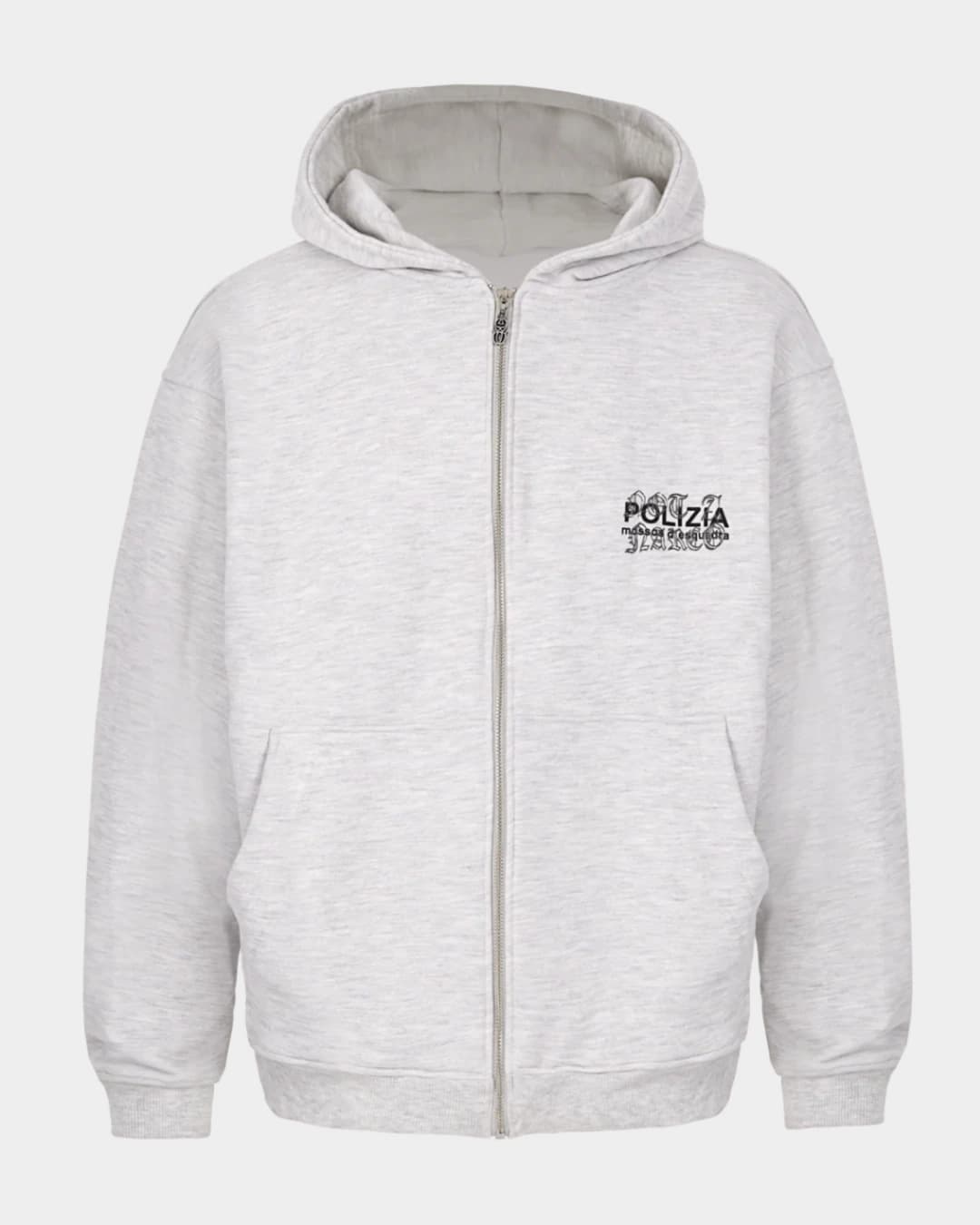 POLIZIA GRAY HOODIE - imagen 3