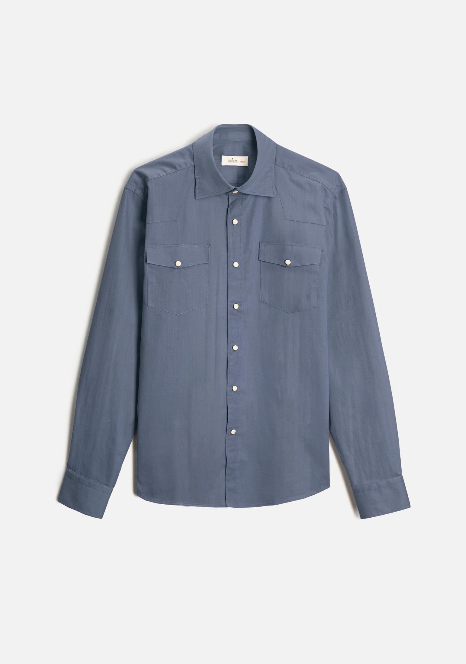 Camisa H Desert Bols Azul Med
