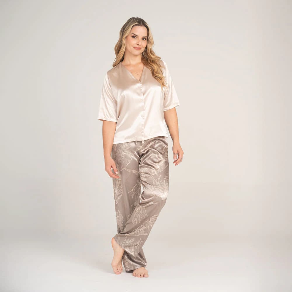 Pantalón Básico Satin Paraiso - imagen 1
