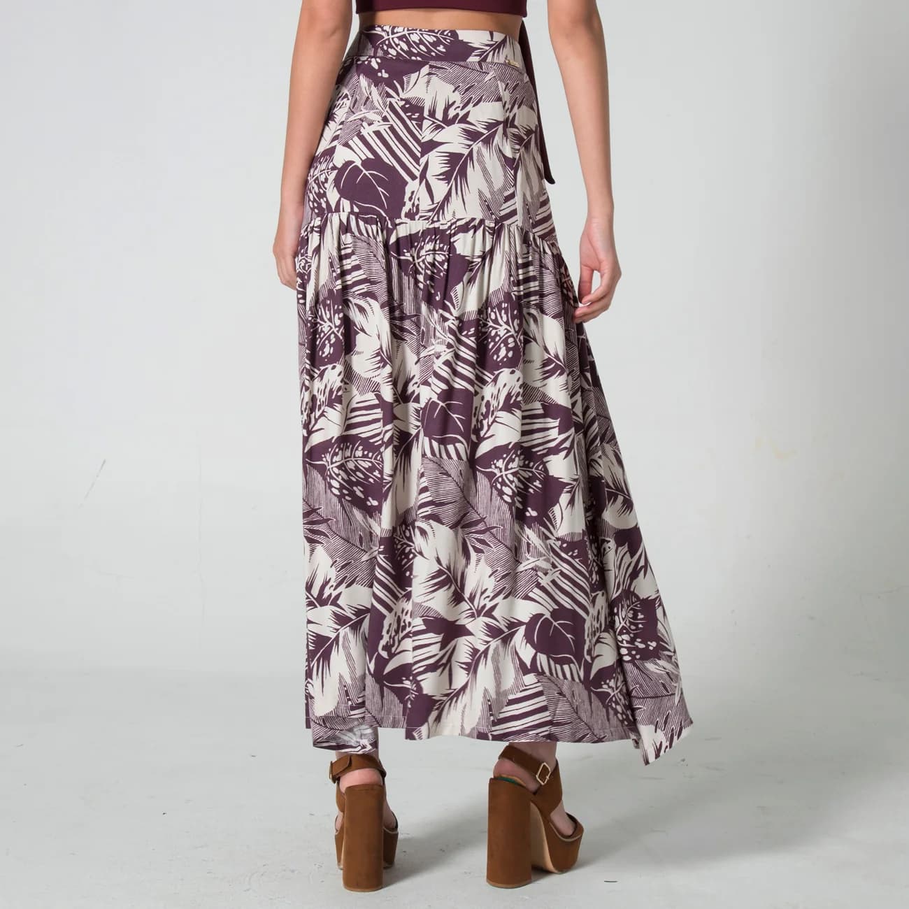 Falda Estampada Larga Leaft - imagen 4