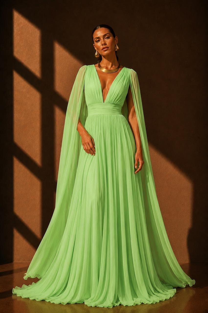 Vestido Girasol Verde Limón - imagen 1