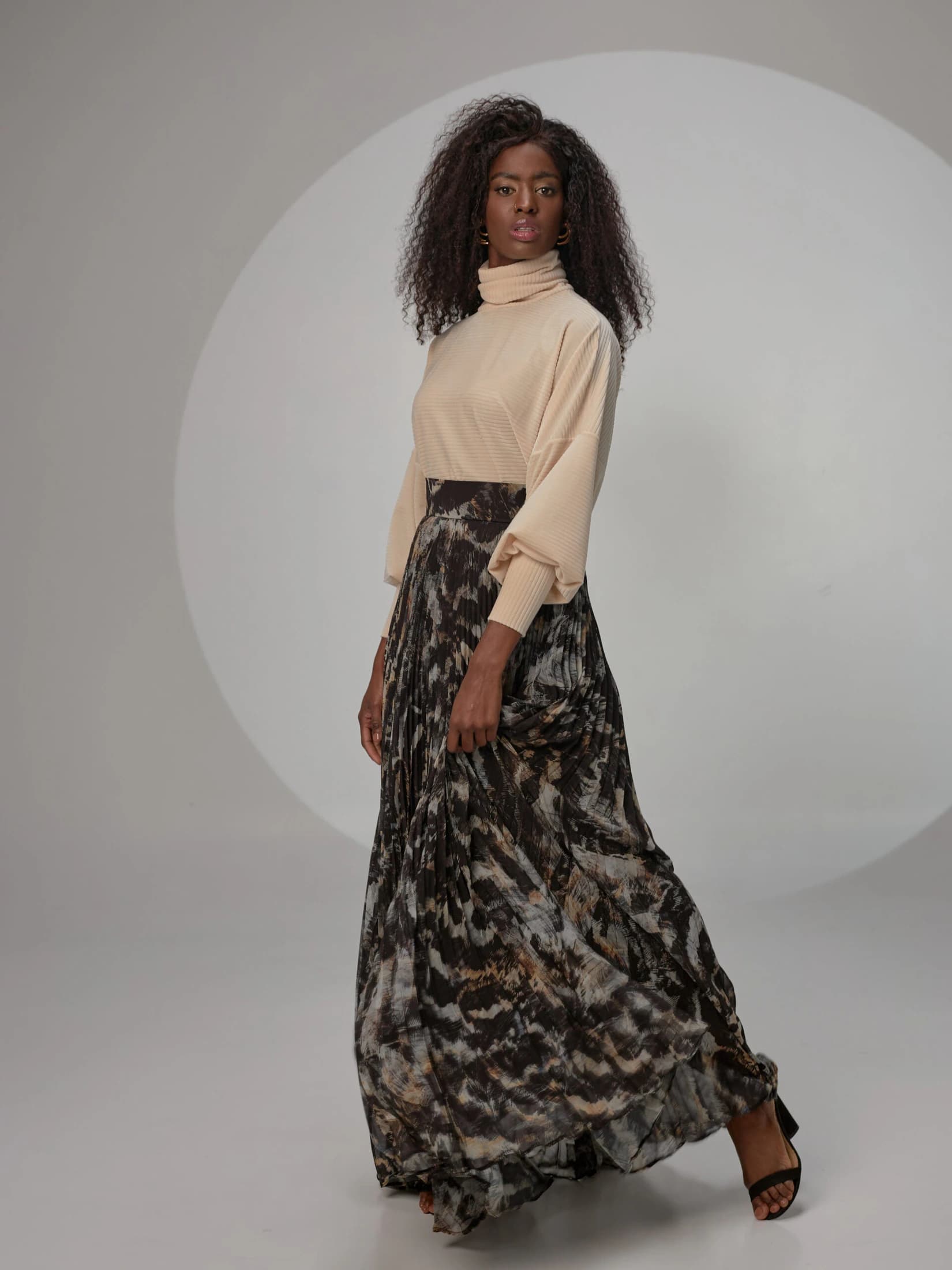 Falda Disdior Feathers Negro - imagen 5