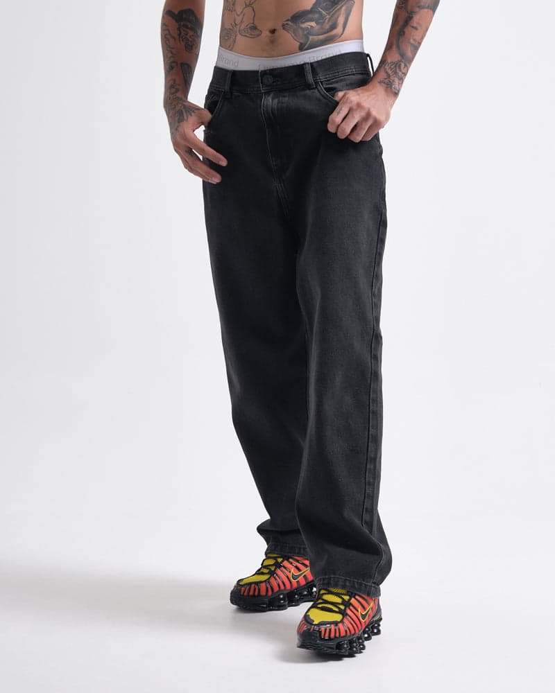 Jeans Baggy Básico Essential Black - imagen 4